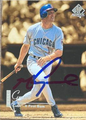 Mark Grace Signed 1999 SP Authentic Baseball Card - Chicago Cubs #20