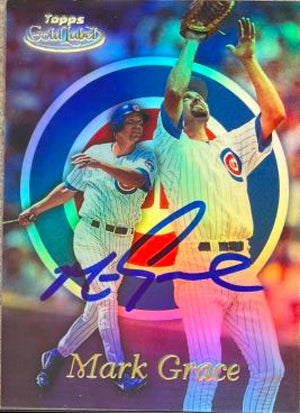Mark Grace Signed 1999 Topps Gold Label Baseball Card - Chicago Cubs #3