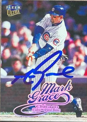 マーク・グレース直筆サイン入り 1999 Fleer Ultra ベースボールカード - シカゴ・カブス #161