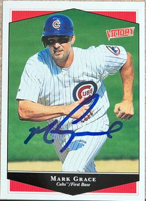 Mark Grace Signed 1999 Upper Deck Victory Baseball Card - Chicago Cubs #79