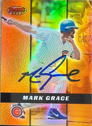Mark Grace Signed 2000 Bowman's Best Baseball Card - Chicago Cubs #25