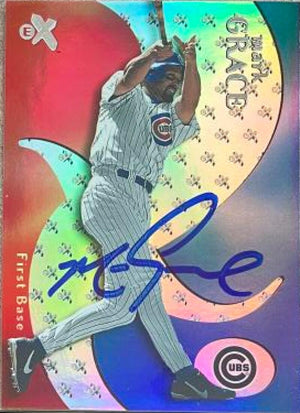 Mark Grace Signed 2000 Fleer E-X Baseball Card - Chicago Cubs #43