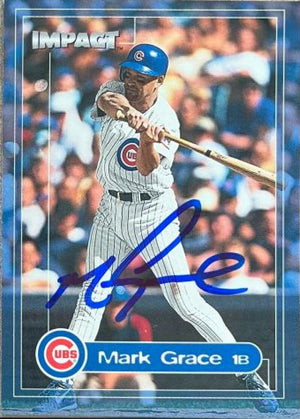 Mark Grace Signed 2000 Fleer Impact Baseball Card - Chicago Cubs #94