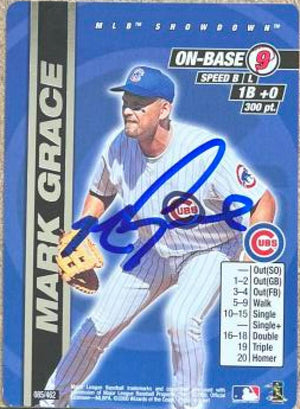 Mark Grace Signed 2000 MLB Showdown Unlimited Baseball Card - Chicago Cubs #085