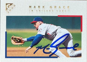 Mark Grace Signed 2000 Topps Gallery Baseball Card - Chicago Cubs #61