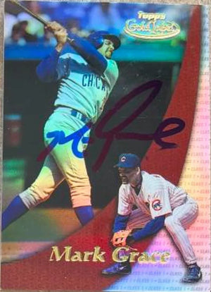 マーク・グレース直筆サイン入り 2000 Topps ゴールドラベル ベースボールカード - シカゴ・カブス #76