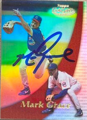 Mark Grace Signed 2000 Topps Gold Label Class 2 Baseball Card - Chicago Cubs #76