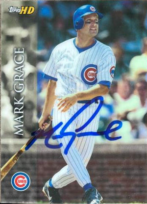 Mark Grace Signed 2000 Topps HD Baseball Card - Chicago Cubs #25