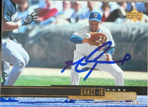 Mark Grace Signed 2000 Upper Deck Baseball Card - Chicago Cubs #341