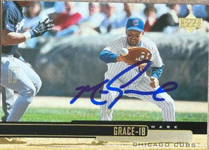Mark Grace Signed 2000 Upper Deck Gold Reserve Baseball Card - Chicago Cubs #158