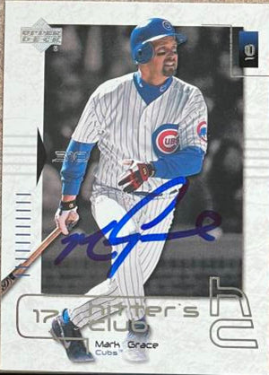 Mark Grace Signed 2000 Upper Deck Hitter's Club Baseball Card - Chicago Cubs #13
