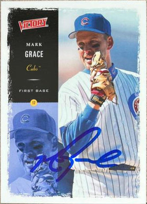 Mark Grace Signed 2000 Upper Deck Victory Baseball Card - Chicago Cubs #85