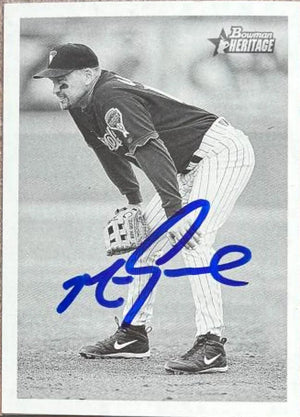 Mark Grace Signed 2001 Bowman Heritage Baseball Card - Arizona Diamondbacks #401 SP