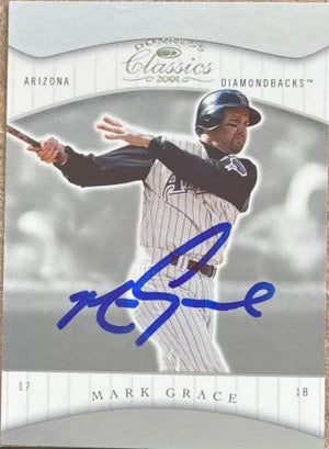 Mark Grace Signed 2001 Donruss Classics Baseball Card - Arizona Diamondbacks