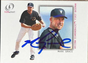 Mark Grace Signed 2001 Fleer Legacy Baseball Card - Arizona Diamondbacks
