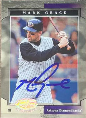 Mark Grace Signed 2001 Leaf Certified Materials Baseball Card - Arizona Diamondbacks