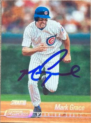 マーク・グレース直筆サイン入り 2001 Topps Fusion ベースボールカード - シカゴ・カブス #155 SC