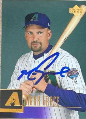 Mark Grace Signed 2001 Upper Deck Baseball Card - Arizona Diamondbacks