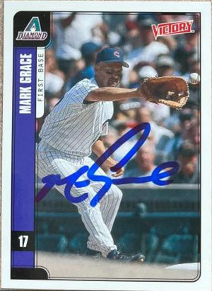 Mark Grace Signed 2001 Upper Deck Victory Baseball Card - Arizona Diamondbacks