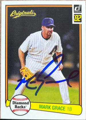 Mark Grace Signed 2002 Donruss Originals Baseball Card - Arizona Diamondbacks