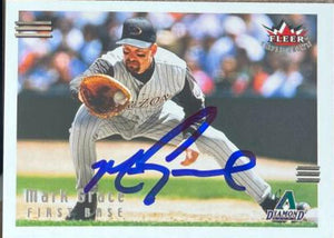 Mark Grace Signed 2002 Fleer Triple Crown Baseball Card - Arizona Diamondbacks #67