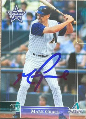 Mark Grace Signed 2002 Leaf Rookies & Stars Baseball Card - Arizona Diamondbacks #115