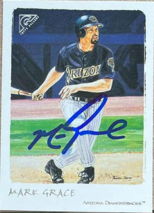 Mark Grace Signed 2002 Topps Gallery Baseball Card - Arizona Diamondbacks #2