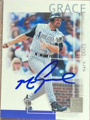Mark Grace Signed 2002 Topps Reserve Baseball Card - Arizona Diamondbacks #107