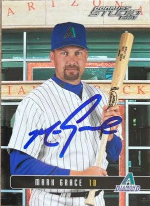 Mark Grace Signed 2003 Donruss Studio Baseball Card - Arizona Diamondbacks #99