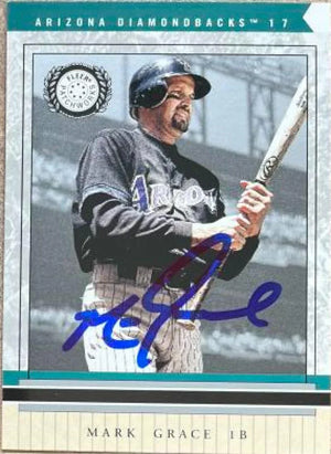 Mark Grace Signed 2003 Fleer Patchworks Baseball Card - Arizona Diamondbacks #17