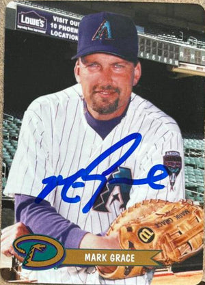 Mark Grace Signed 2003 Keebler SGA Baseball Card - Arizona Diamondbacks #9