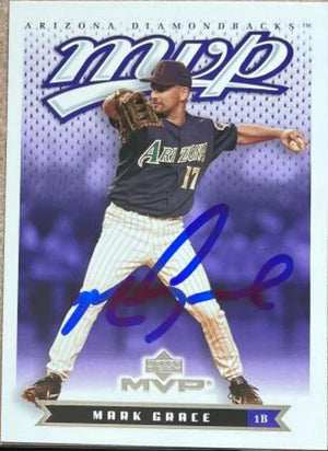 Mark Grace Signed 2003 Upper Deck MVP Baseball Card - Arizona Diamondbacks #13
