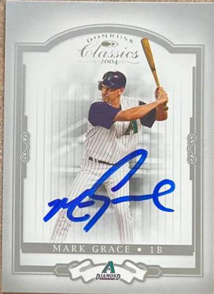 Mark Grace Signed 2004 Donruss Classics Baseball Card - Arizona Diamondbacks #59
