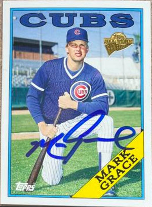 Mark Grace Signed 2005 Topps All-Time Fan Favorites Baseball Card - Chicago Cubs #4