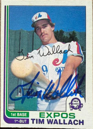 Tim Wallach Signed 1982 O-Pee-Chee Baseball Card - Montreal Expos