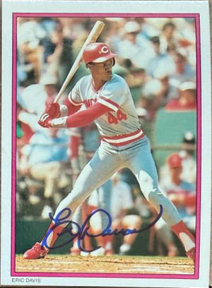 Eric Davis Signed 1988 Topps All-Star Glossy Baseball Card - Cincinnati Reds #16