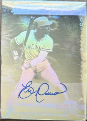 Eric Davis Signed 1991 Upper Deck Denny's Grand Slam Holograms Baseball Card - Cincinnati Reds #4