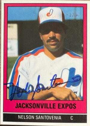 Nelson Santovenia Signed 1986 TCMA Baseball Card - Jacksonville Expos #8