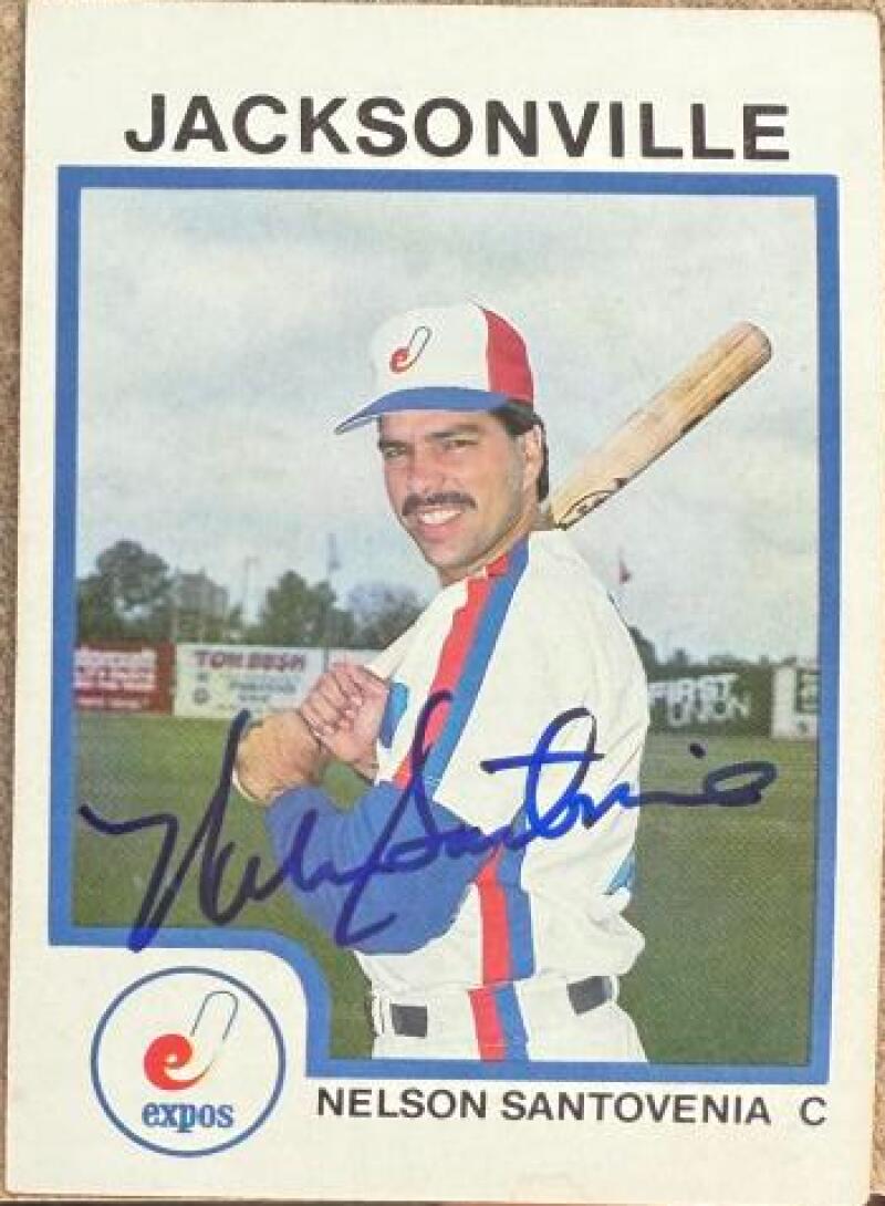 Nelson Santovenia 1987 Signed ProCards Baseball Card - Jacksonville Expos