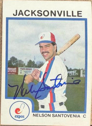 Nelson Santovenia 1987 Signed ProCards Baseball Card - Jacksonville Expos