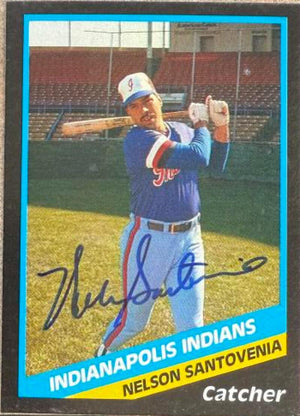 Nelson Santovenia Signed 1988 CMC Baseball Card - Indianapolis Indians #18