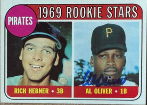 Al Oliver Autographed 1969 Topps Baseball Card - Pittsburgh Pirates #82
