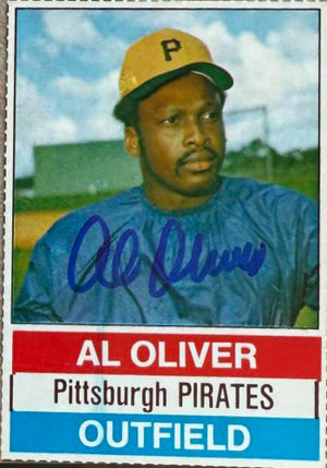 Al Oliver Autographed 1976 Hostess Baseball Card - Pittsburgh Pirates #112