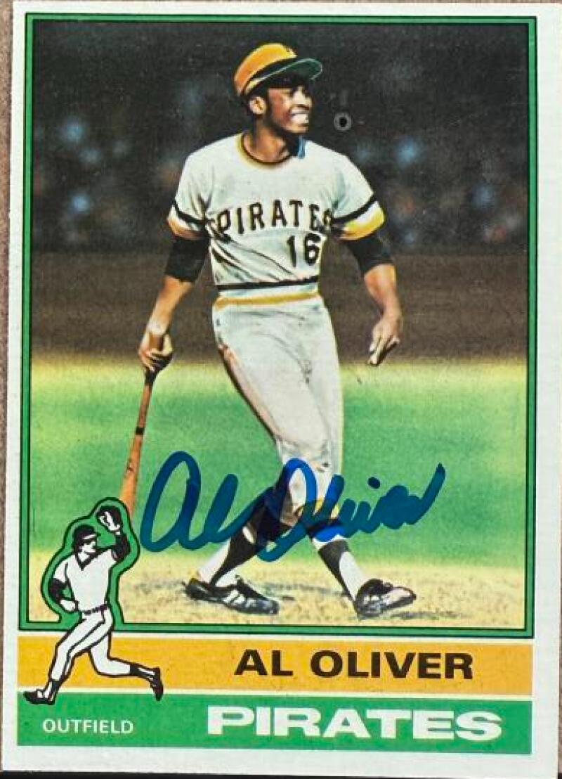 Al Oliver Autographed 1976 Topps Baseball Card - Pittsburgh Pirates #620