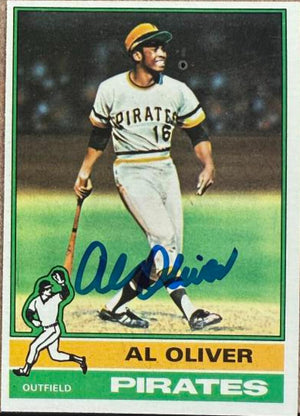 Al Oliver Autographed 1976 Topps Baseball Card - Pittsburgh Pirates #620
