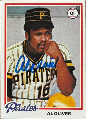Al Oliver Autographed 1978 Topps Baseball Card - Pittsburgh Pirates #430