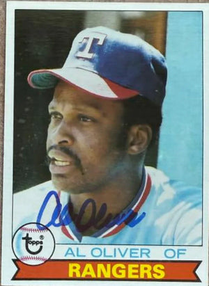 Al Oliver Autographed 1979 Topps Baseball Card - Texas Rangers #391
