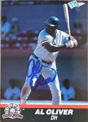 Al Oliver Autographed 1989--90 T&M Senior League Baseball Card