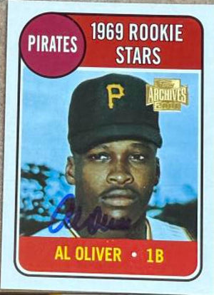 Al Oliver Autographed 2001 Topps Archives Baseball Card  - Pittsburgh Pirates #82
