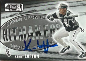 Kenny Lofton Autographed 2002 Upper Deck 40-Man Baseball Card - Chicago White Sox HM